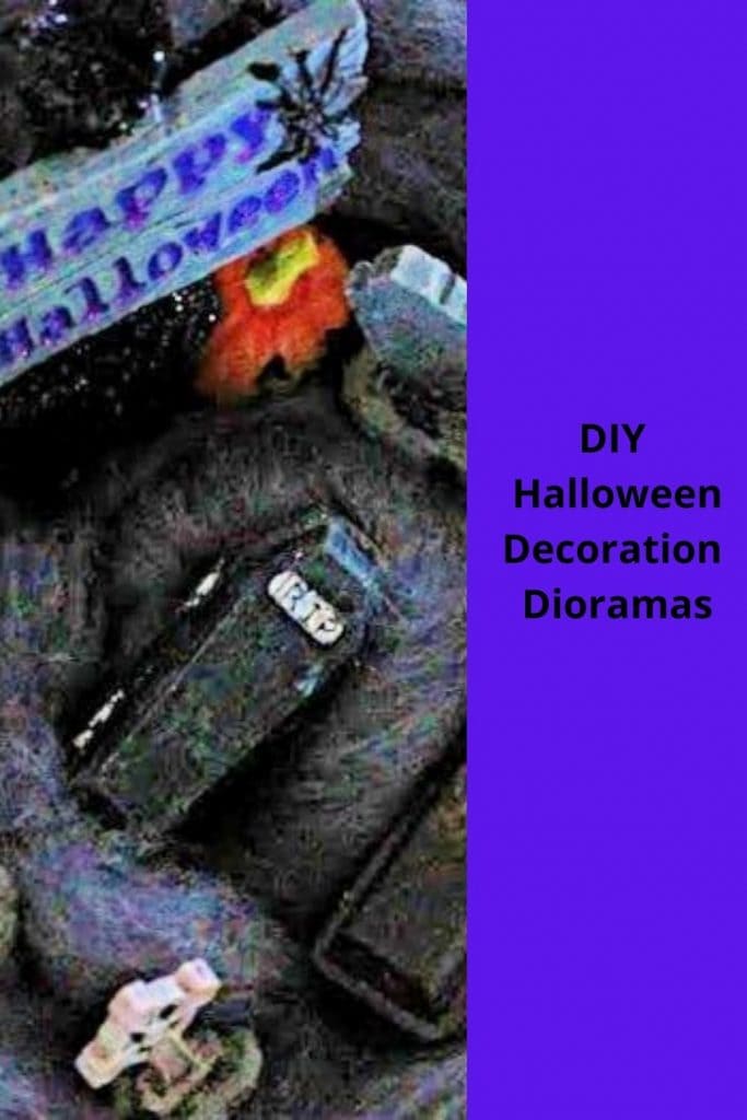 Easy Halloween Graveyard Diorama Craft for Indoors