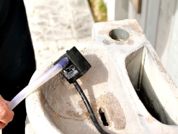 Replacement pump used for the DIY water fountain repair tutorial.