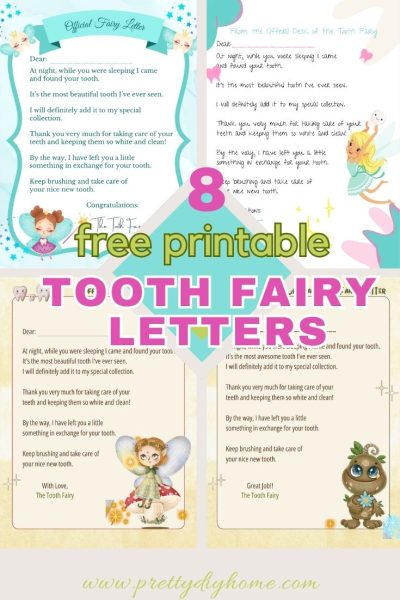 Tooth Fairy Bed And Note Printable