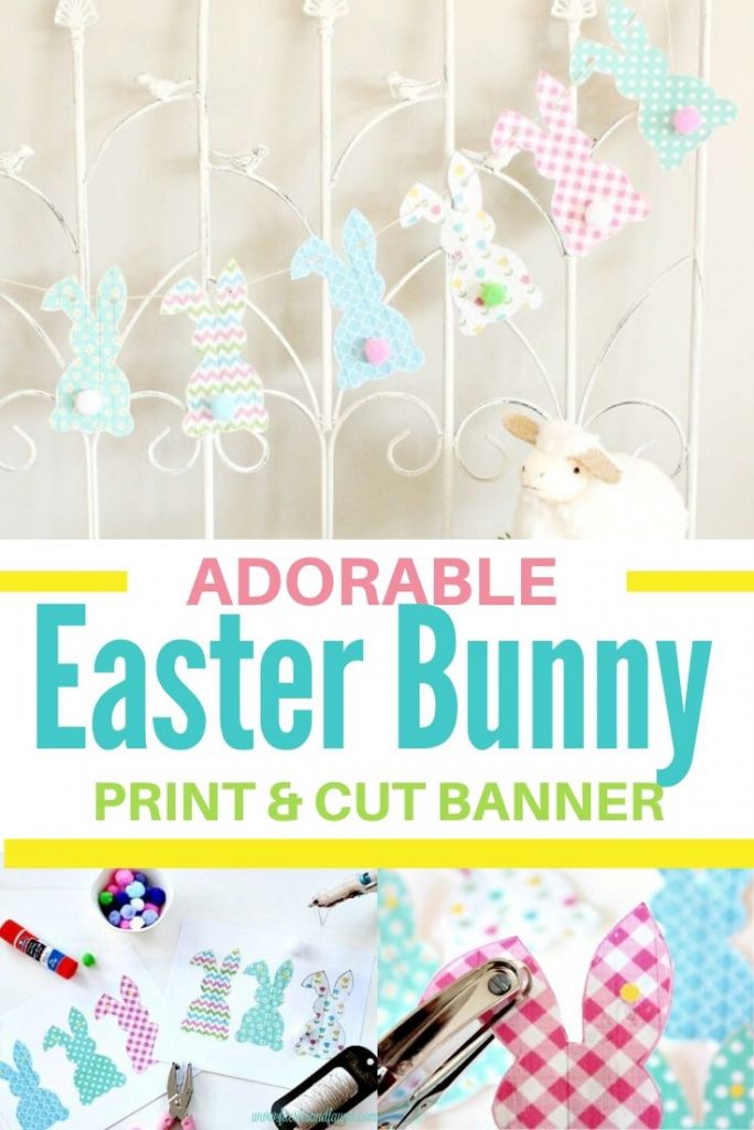Free Easter Bunny Banner Printable