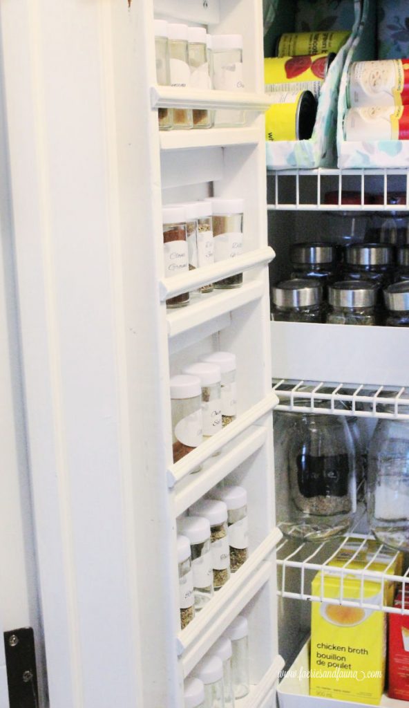 Organized my canned goods today. Our pantry is narrow, but deep. This made  it difficult to maintain FIFO and identify rear items. Soda can dispenser  racks from  solved the issue. 