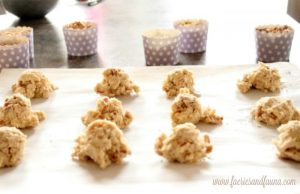 Add anything cookies lined up on a cookie sheet. Cookie Recipe, Drop Cookies, Cookies, Chocolate Chip Cookie Recipe, Peanut Butter Cookie Recipe, Coconut Cookies Recipe, Raisin Cookie Recipe, Add Anything Cookie Recipe, Add Anything Cookies