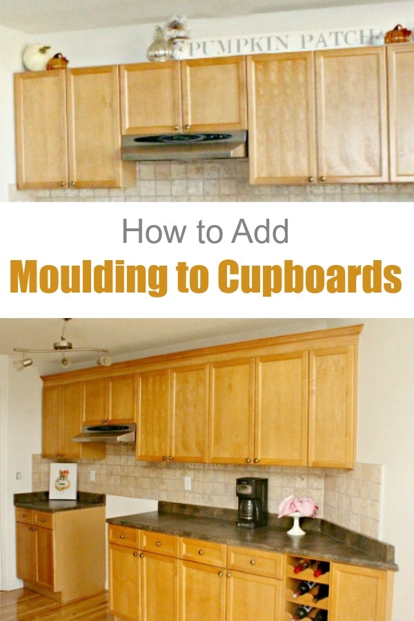 Adding Kitchen Cabinet Moulding To Existing Cupboards