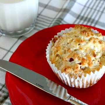 Ham and Cheese Muffins, Freeze ahead lunches, savory muffin recipes