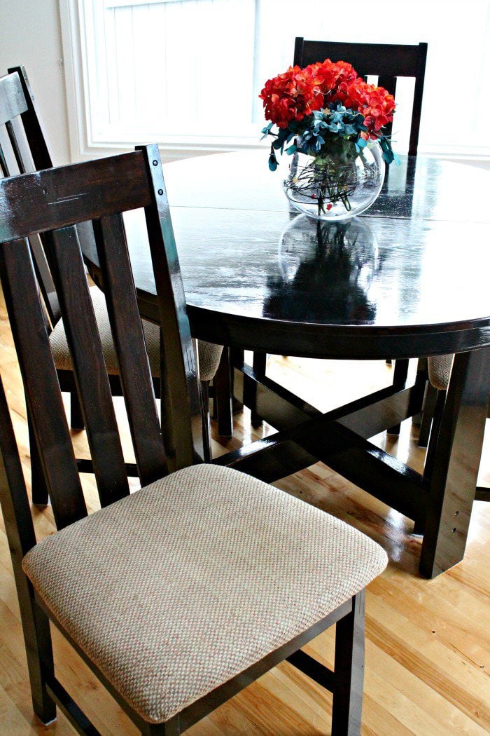 Simple DIY Table Refinishing Project   Shiny DIY Refinished Chair 