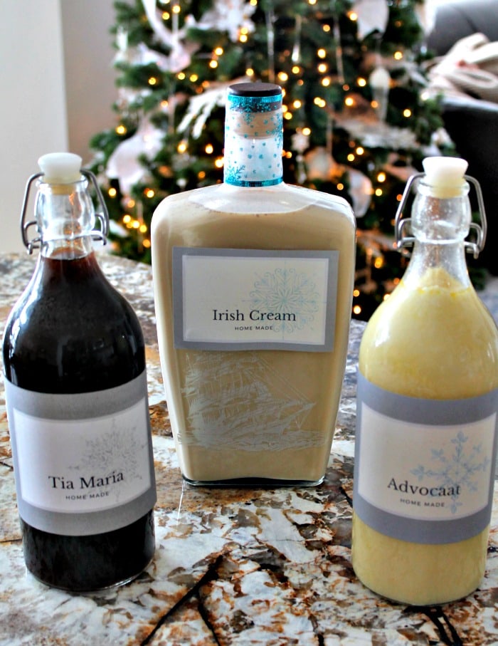 Three kinds of homemade Liqueurs including Homemade Irish Cream. ,Irish Cream Liqueur, Baileys Irish Cream Recipe, Irish Cream Recipe,, bailey's recipes, Irish cream recipes