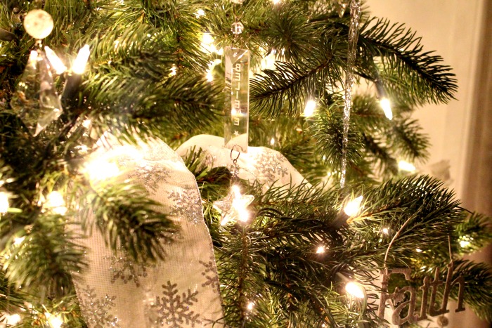 Christmas tree decorating ideas. A white Christmas tree becomes extra bright in the evening with Christmas lights. ,  tree decorating ideas,Christmas tree decorations items