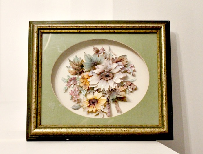 Paper Tole Art and a Frame Receive a Makeover