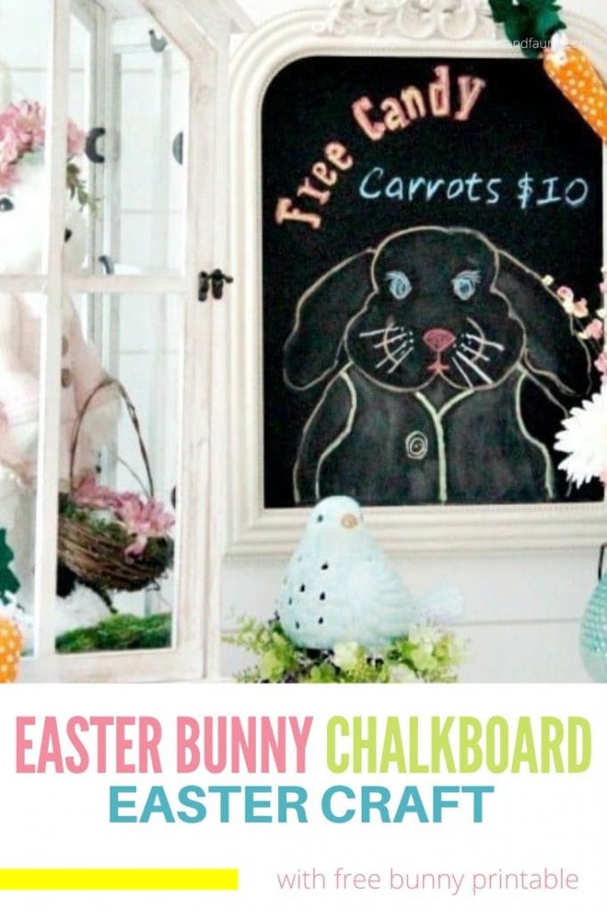 A DIY Easter bunny craft.