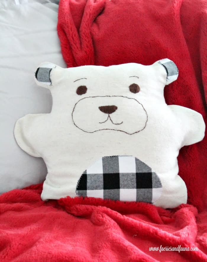 face cloth teddy bear