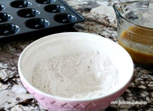 Pumpkin donut recipe for fall ingredients.