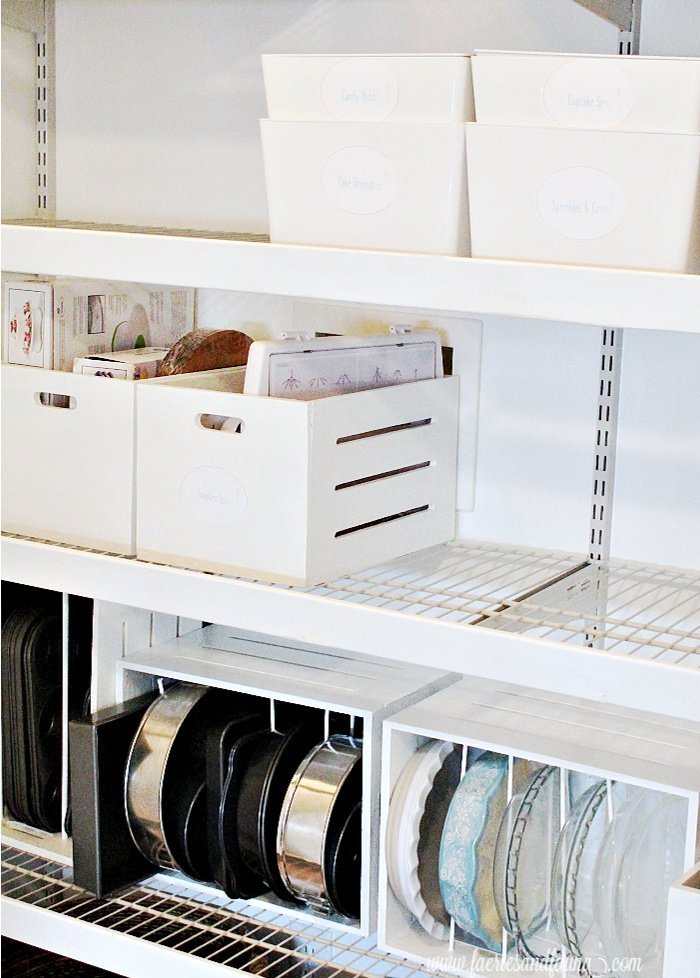 DIY - Covering Wire Shelves in the Pantry - The Happy Farmhouse