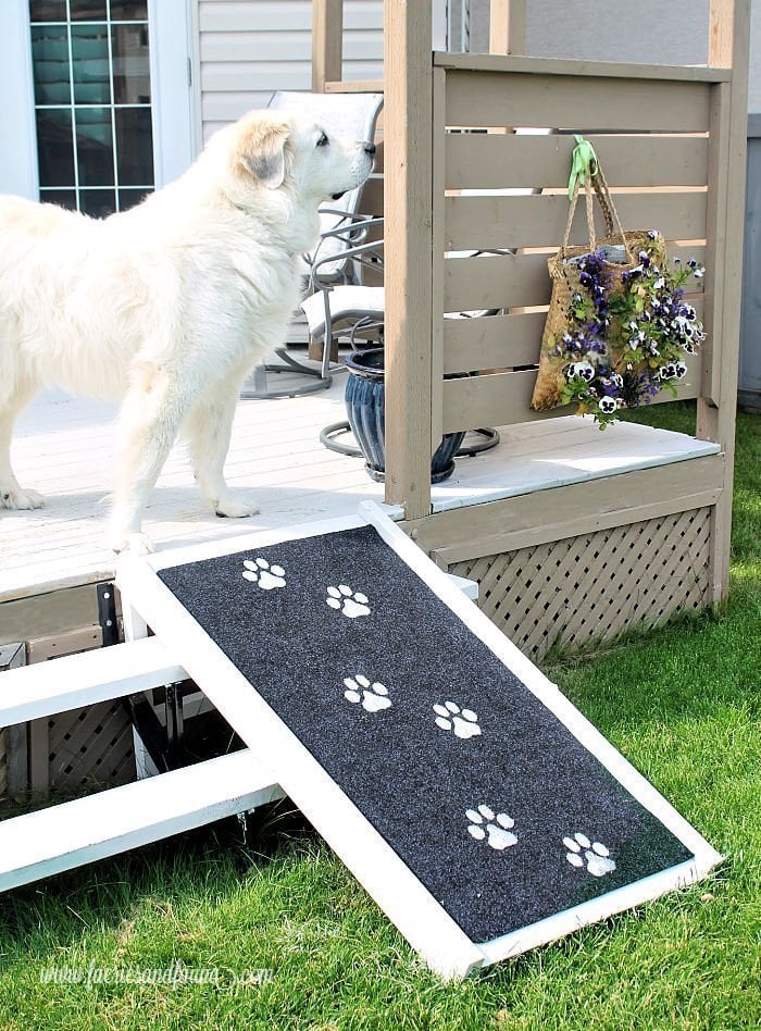 homemade dog steps