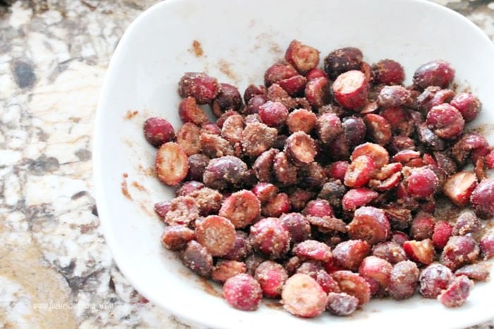 Fresh cranberries for homemade cranberry scone recipe.