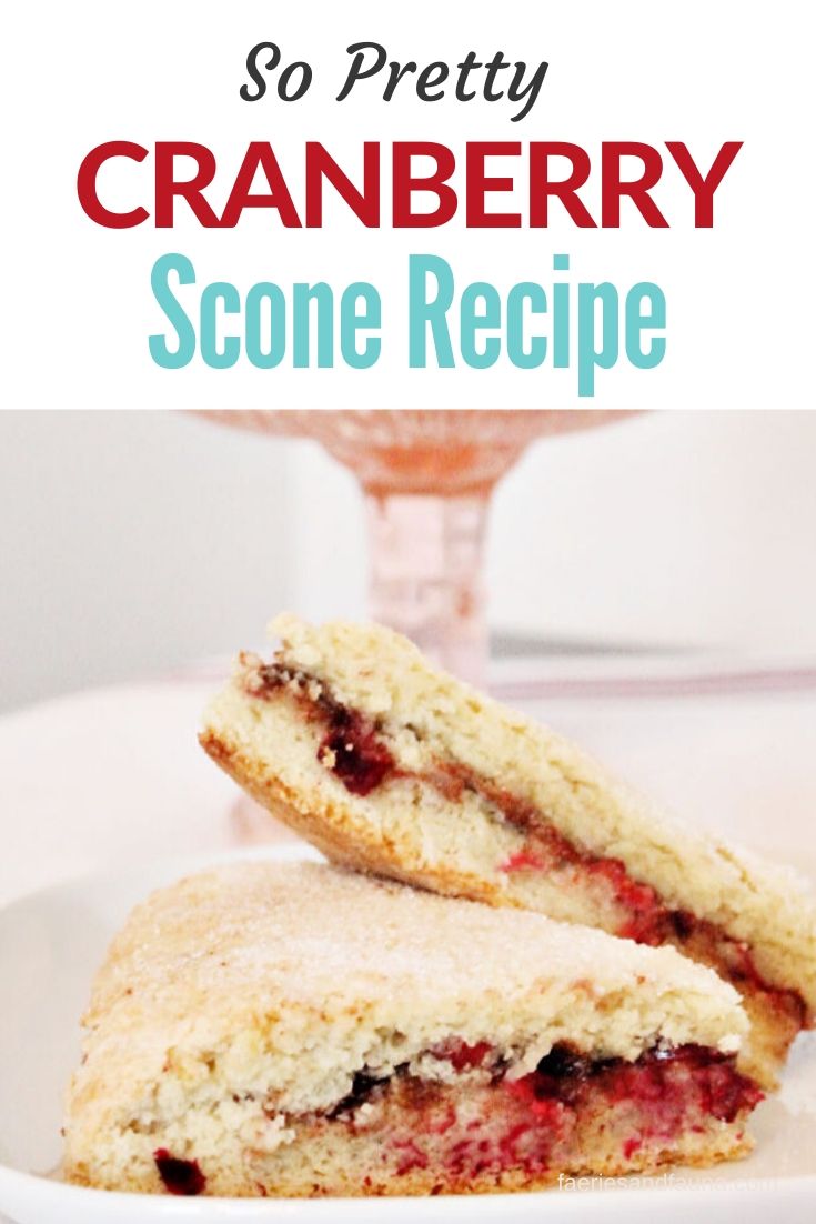 From scratch all natural cranberry scone recipe.