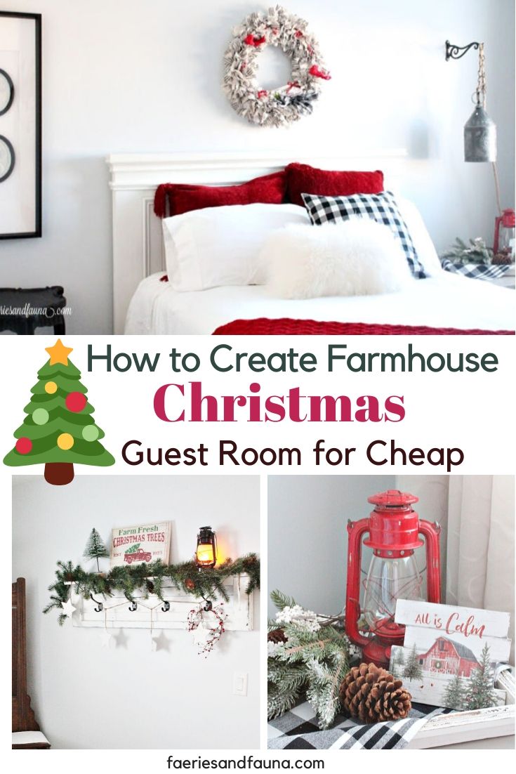 Guest Bedroom Christmas Decor Ideas for Cheap