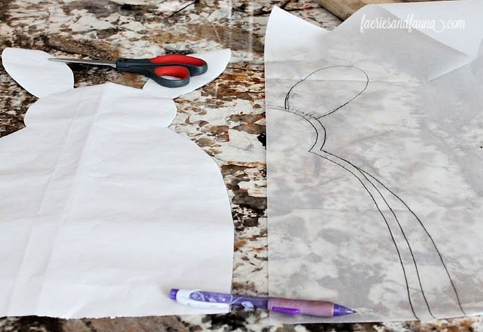 Creating the free pattern for the DIY Stuffed Buffalo Check Easter Bunny Craft