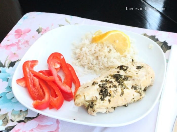 Lemon Chicken served with Cauliflower Rice