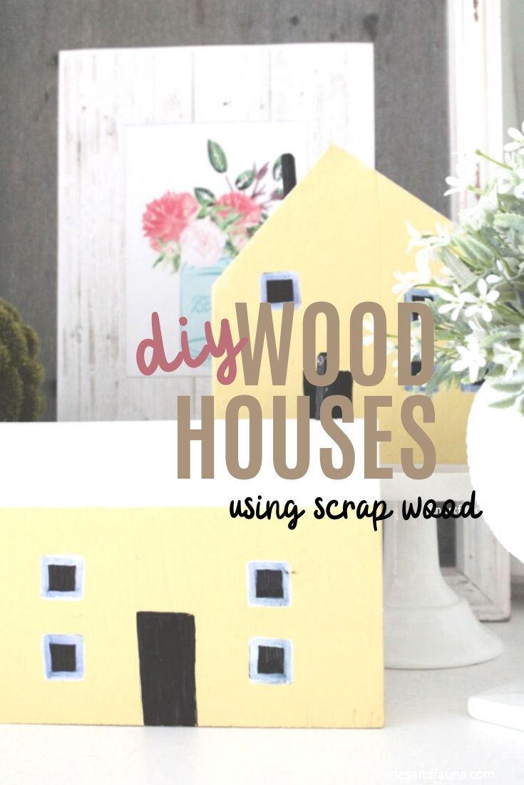 DIY Decorative Wooden Houses with Scrap Wood- Easy DIY Wood Project