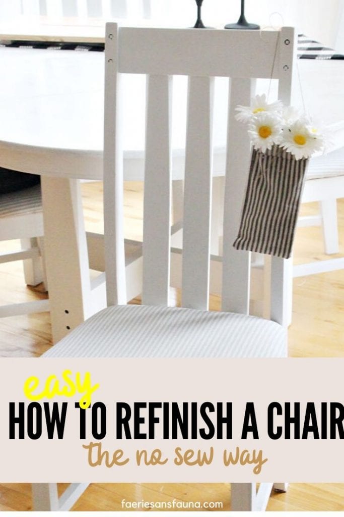 How to Refinish Chairs in White