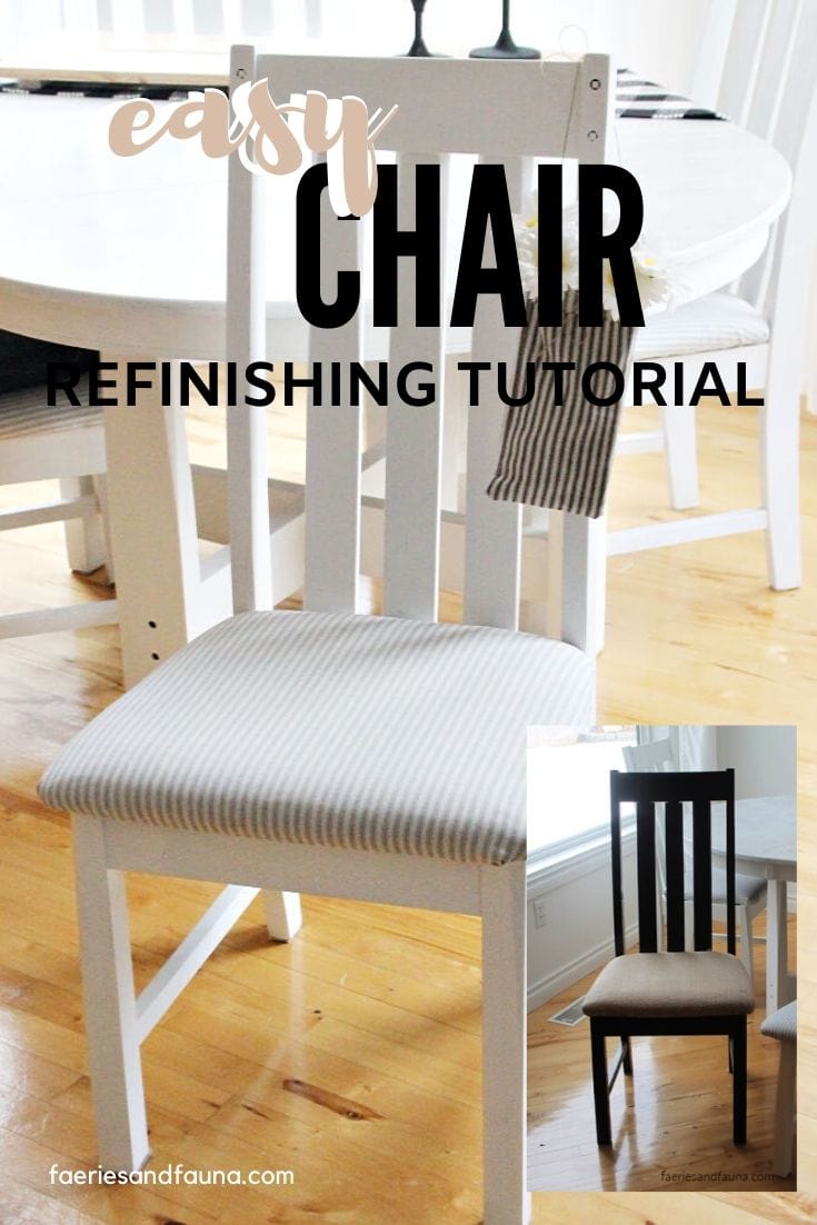 How To Refinish Chairs In White