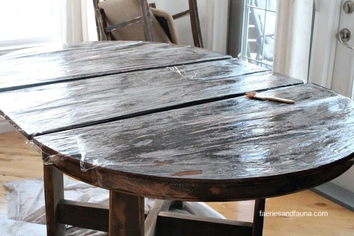 Refinish table store top