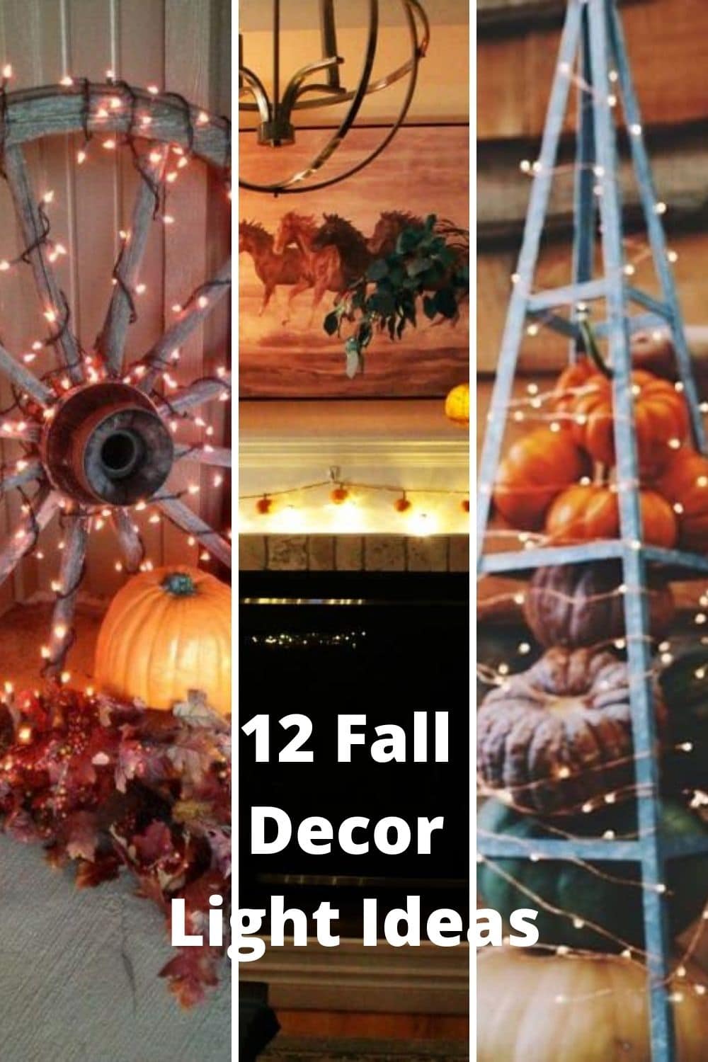 12 Fall Decorating Ideas - Adding light to the Long Fall Evenings