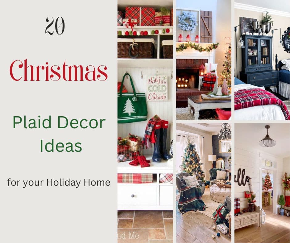 Christmas Decor Ideas With Tartan & Plaid - Pretty DIY Home