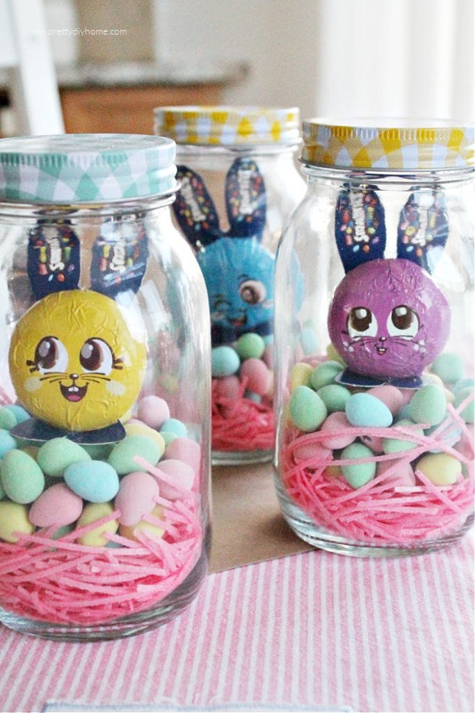 How to Make an Easy Springtime Bunny Candy Jar - Ideas for the Home