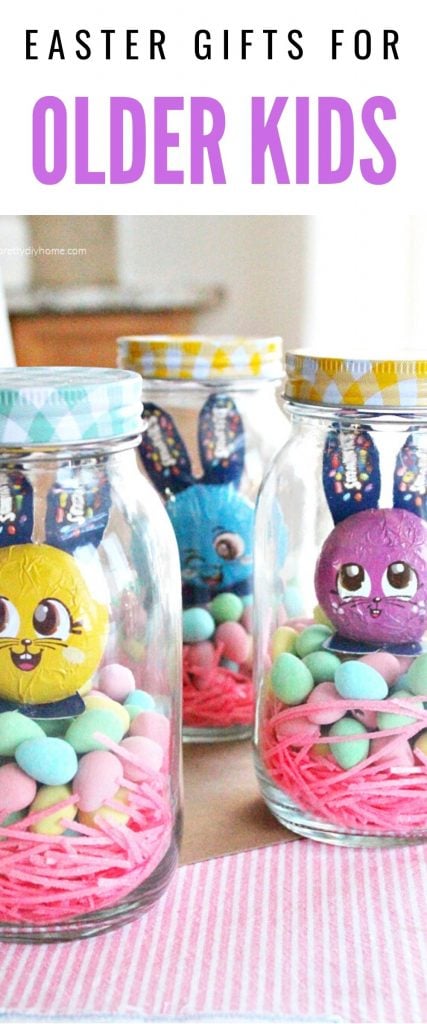 DIY Easter Mason Jar Gift for Tweens - Pretty DIY Home