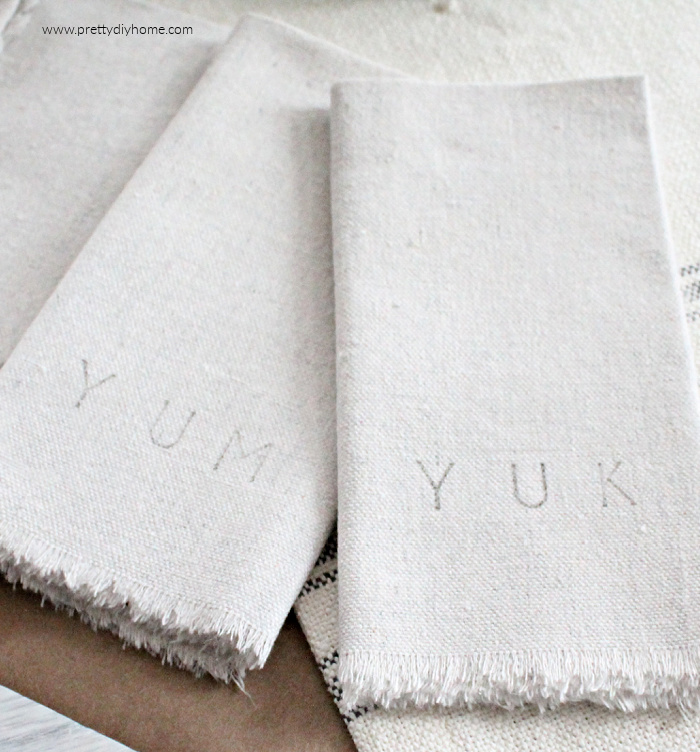 Easiest No-Sew DIY Cloth Napkin With Fringe Tutorial