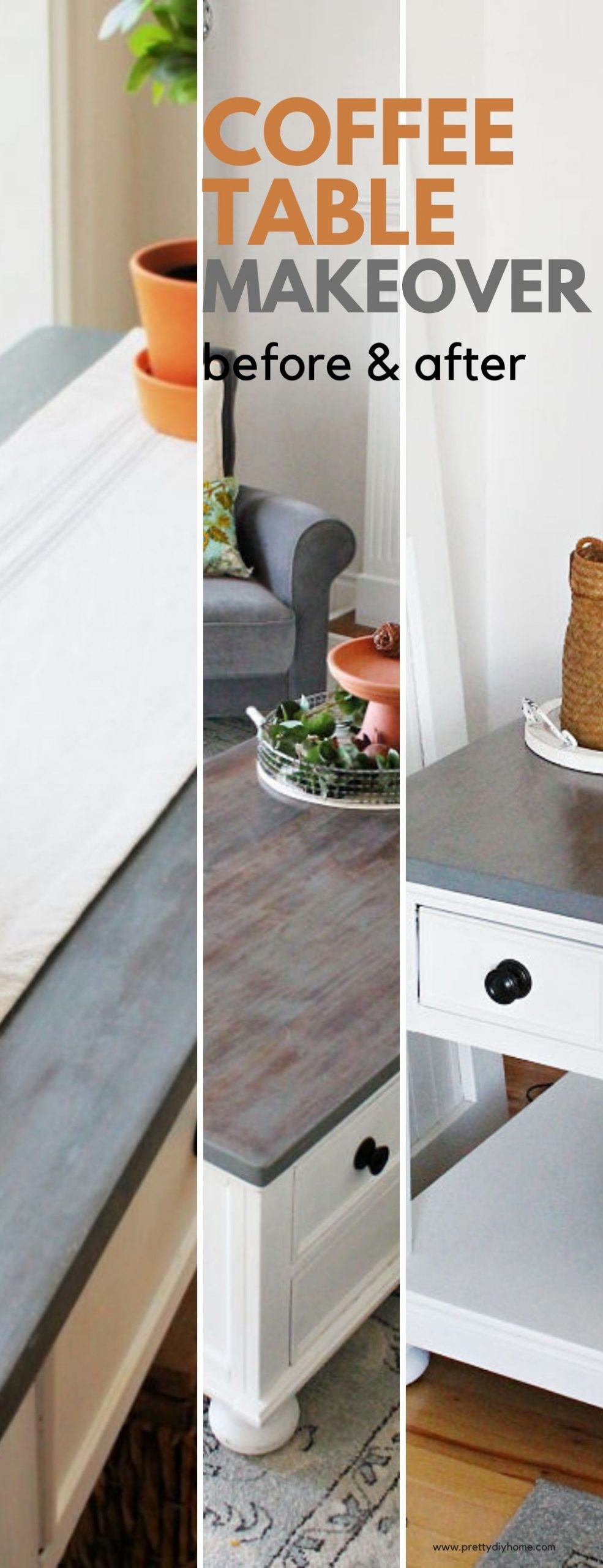 How To Refinish Veneer Furniture With Stain And Paint Pretty DIY Home