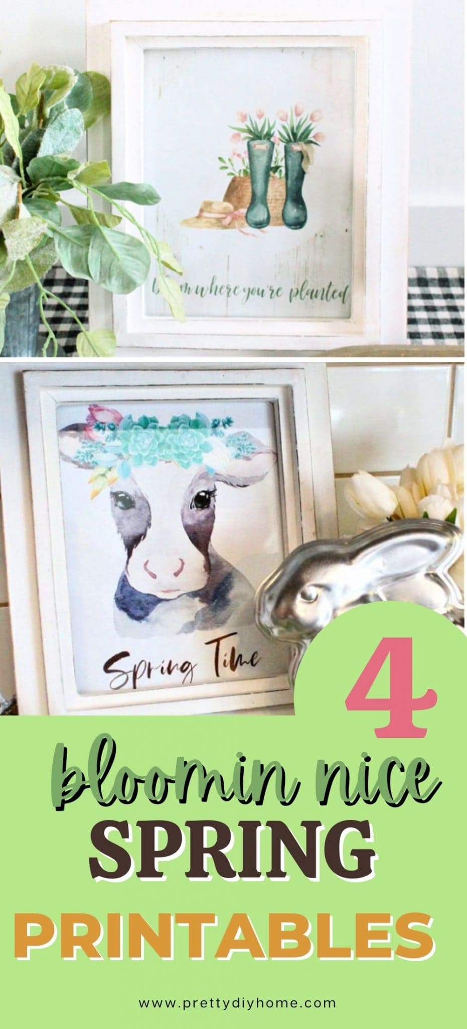 Free Spring Printables for Home Decor - Pretty DIY Home