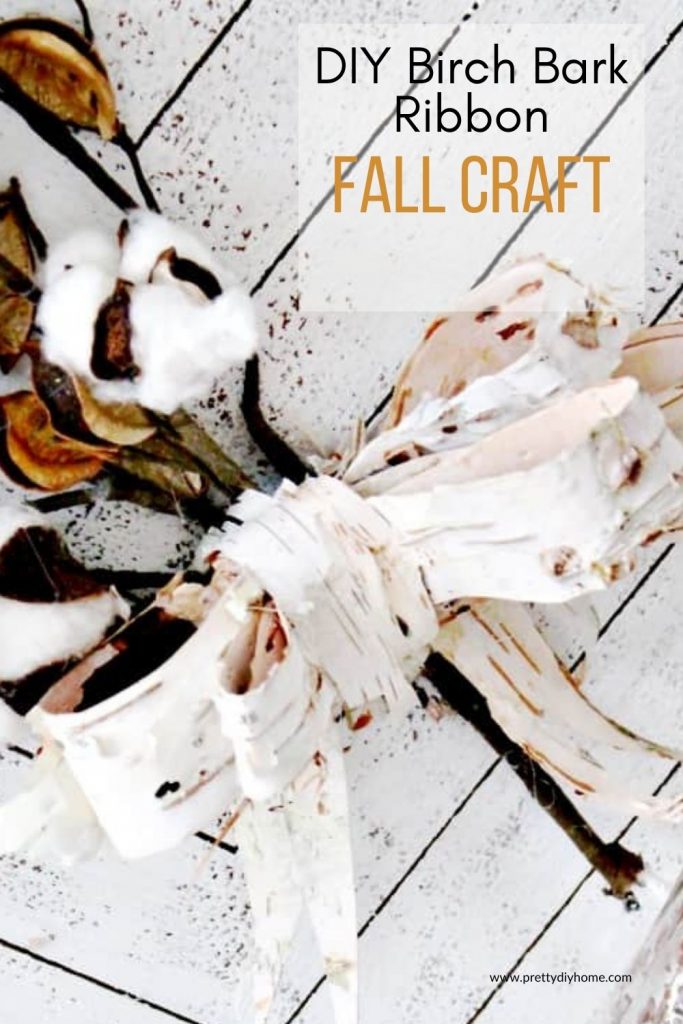 Birch Bark Craft for DIY Fall Decor - Pretty DIY Home