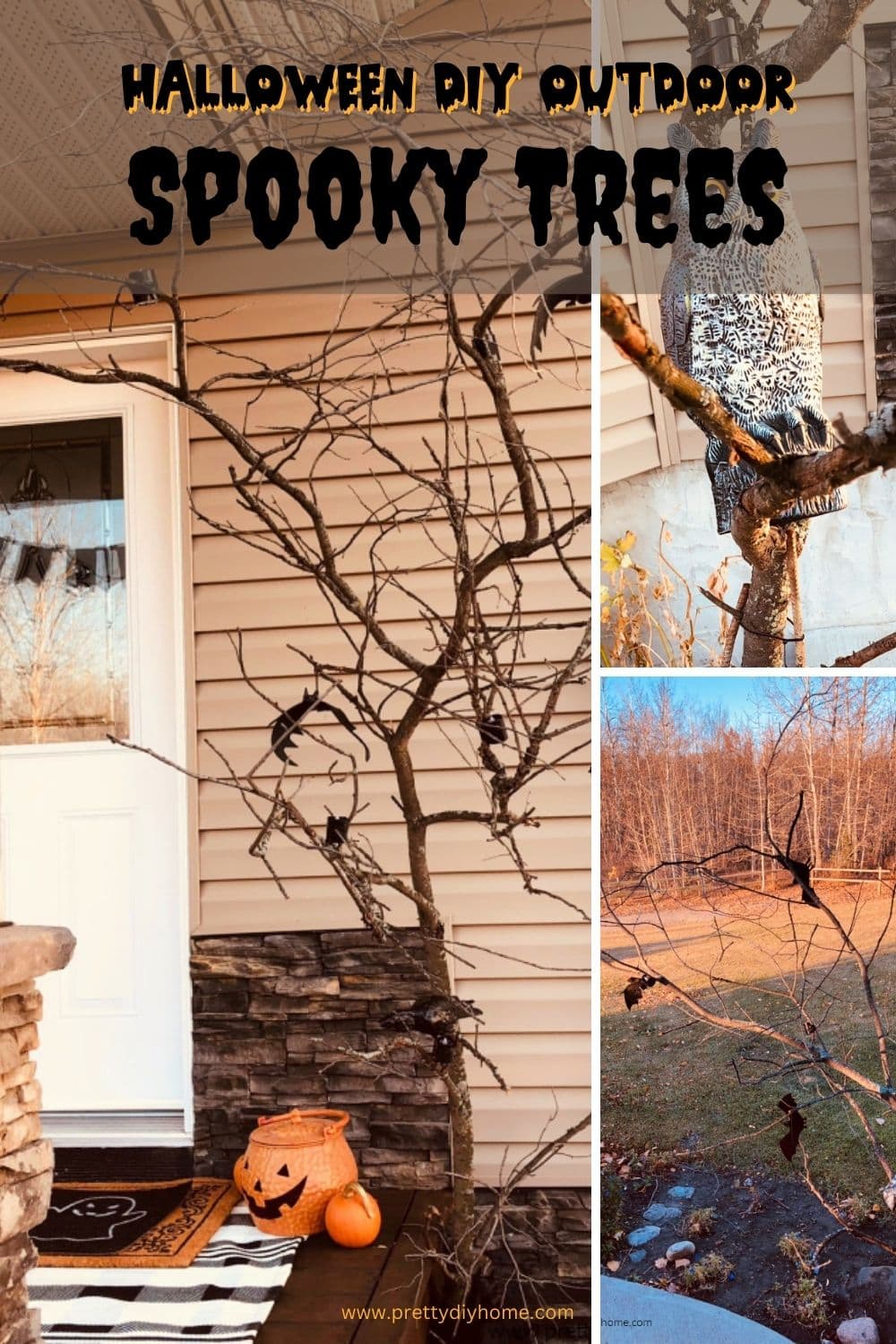 Halloween Outdoor Decor - How To Make A Spooky Tree For Halloween