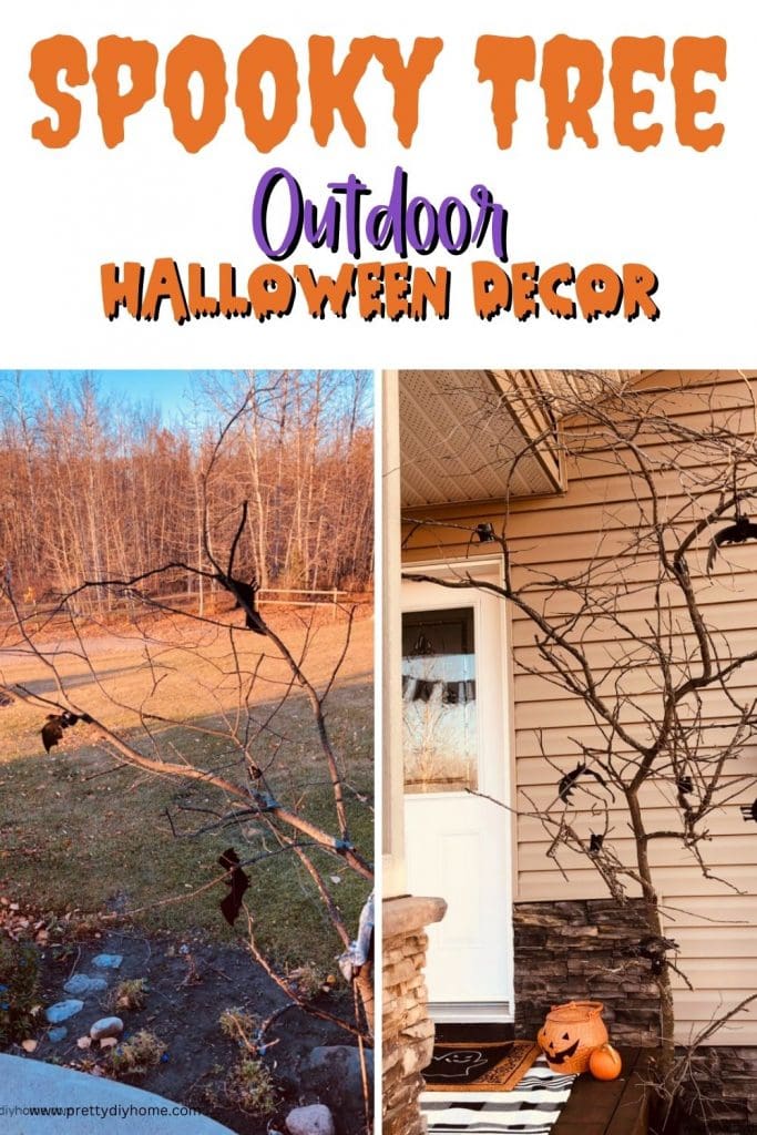 Spooky Tree Halloween Outdoor Decor - Pretty DIY Home