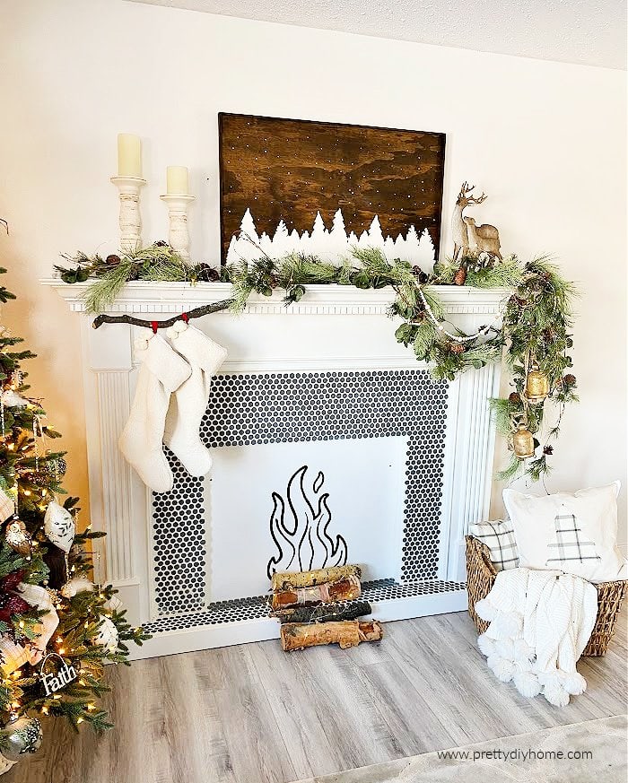 Northern Boughs White Birch Log Set for Fireplace