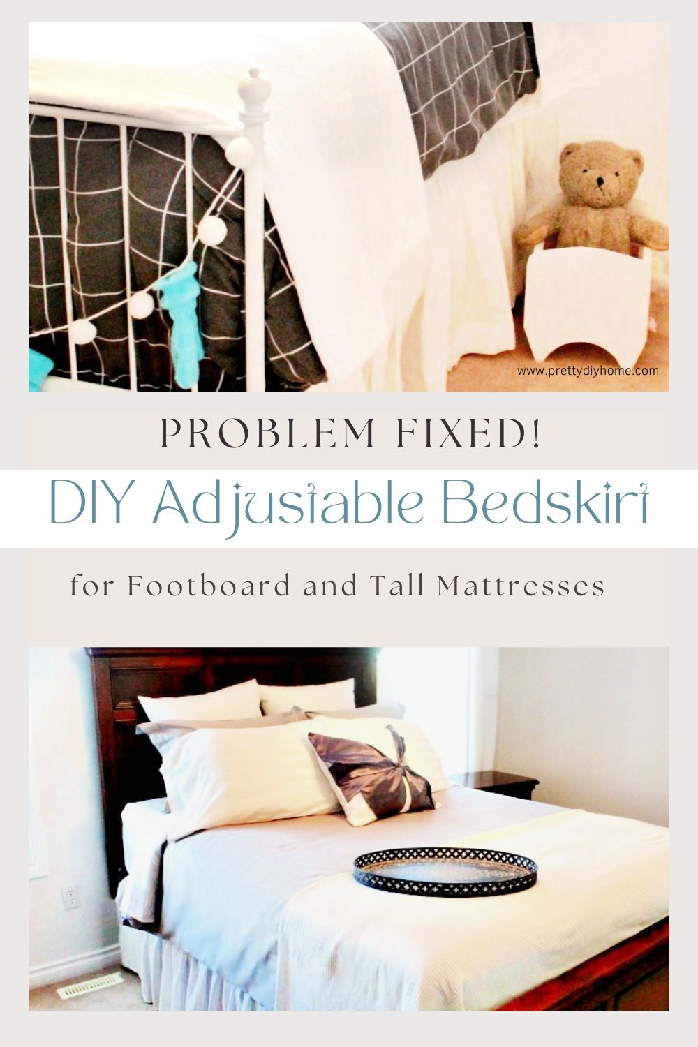 Bed Skirts for Beds with Footboards DIY