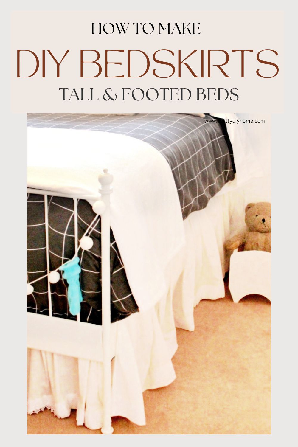 Bed Skirts for Beds with Footboards DIY