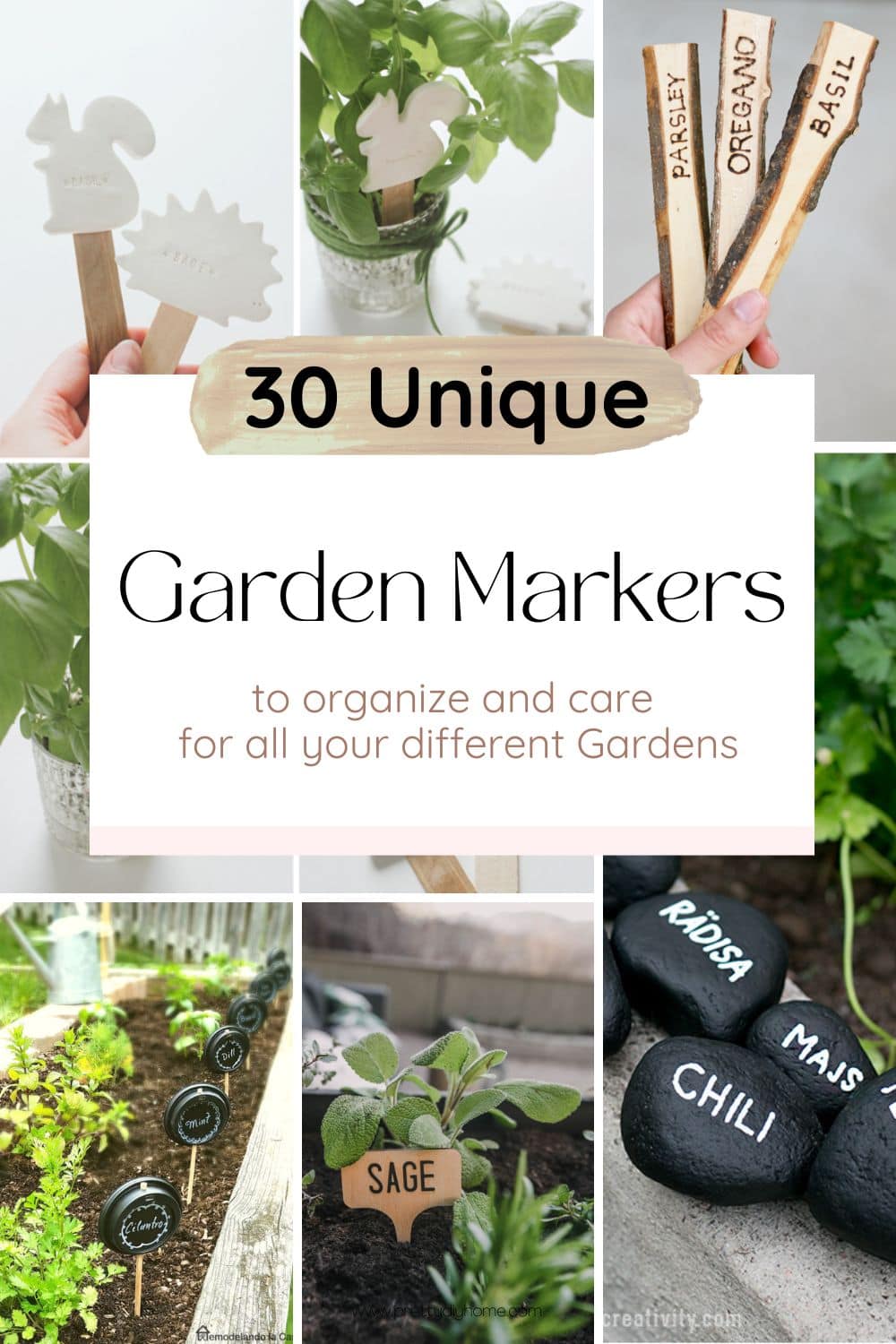 30 DIY Garden Markers with How-Tos - Pretty DIY Home