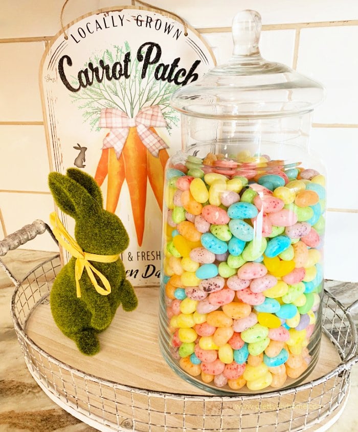 How to Make an Easy Springtime Bunny Candy Jar - Ideas for the Home