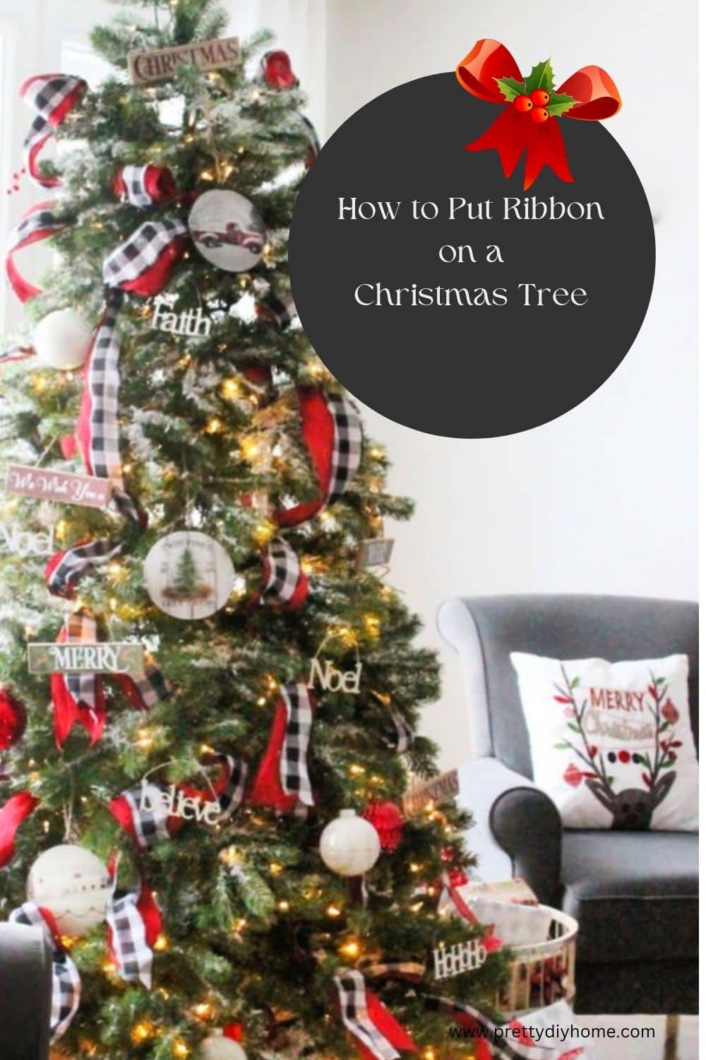 How To Decorate A Christmas Tree Professionally With Ribbon