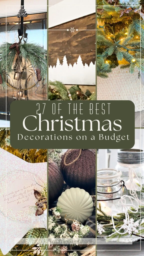 27 best Christmas decorations on a budget with DIY, thrifted, and vintage Christmas decorating ideas